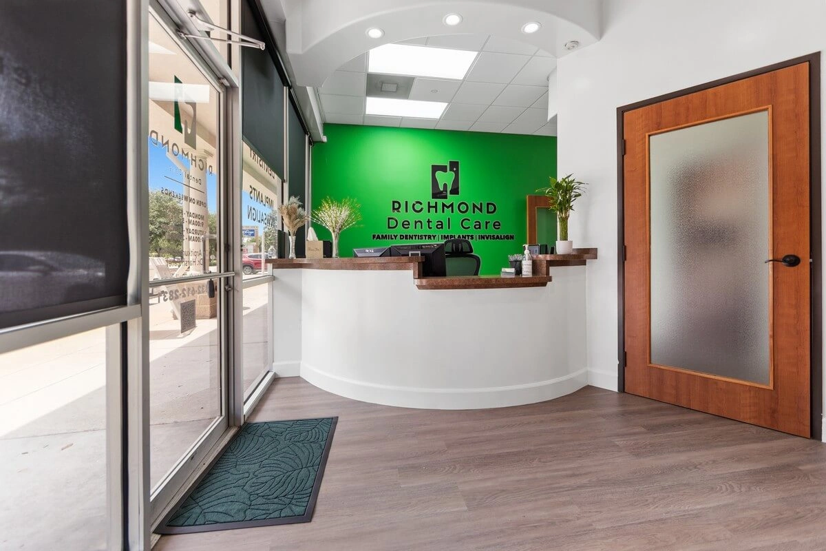 Reception area at Richmond Dental Care